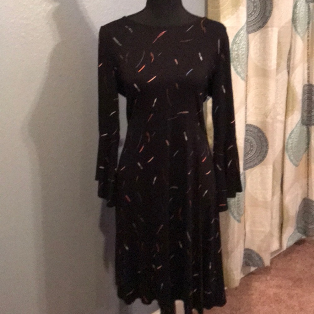 Apt 9 black with multicolored designs